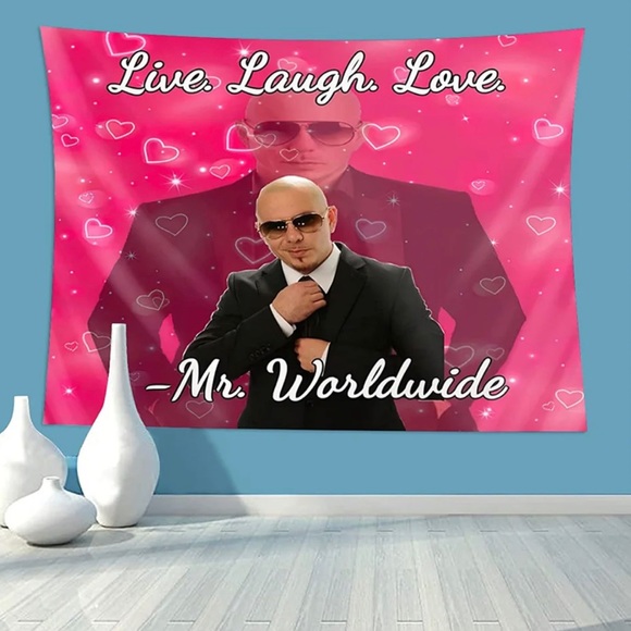 Live Laugh Love Pitbull Home Wall Flag - Picture 1 of 3
